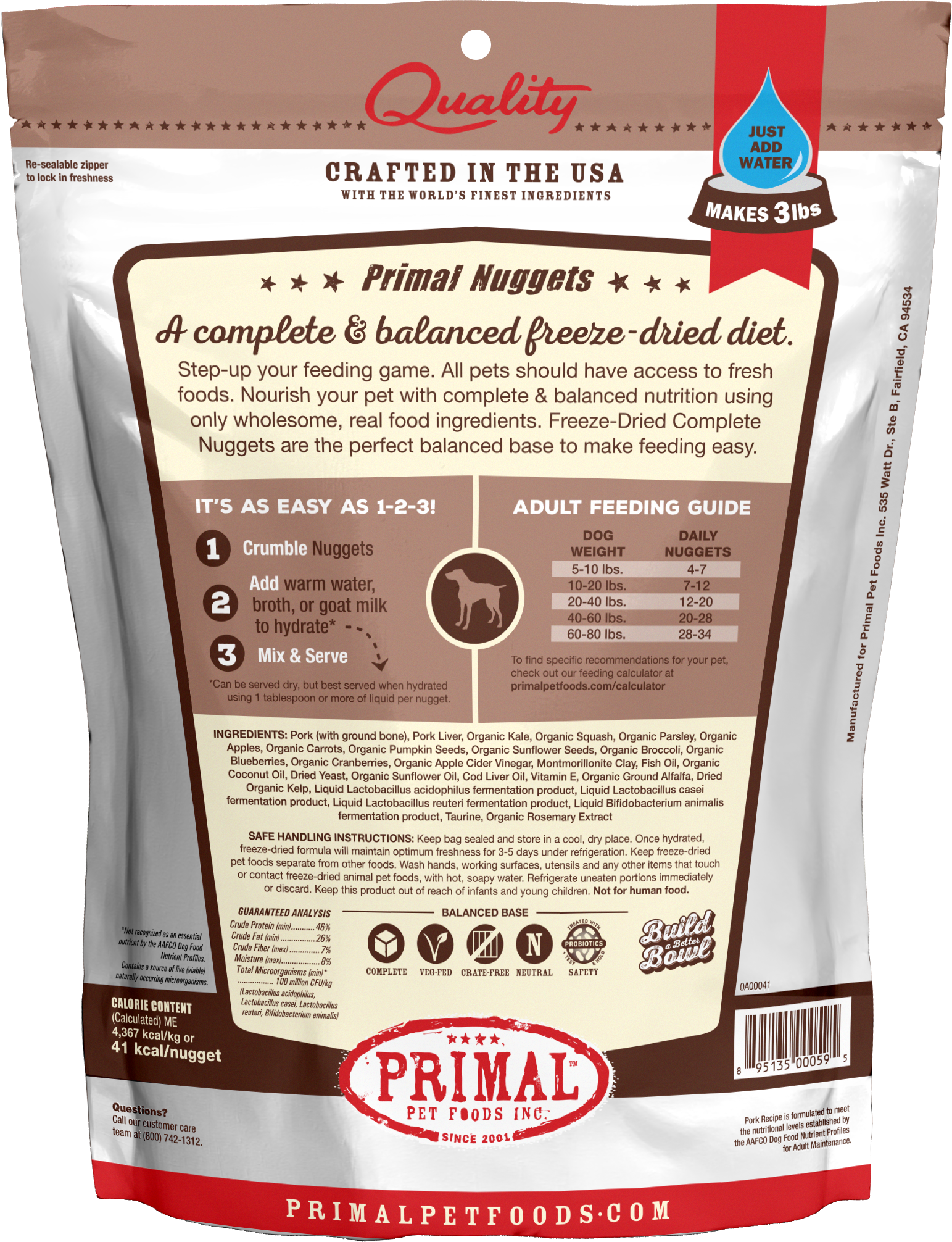 Canine Freeze Dried Nuggets (Pork)