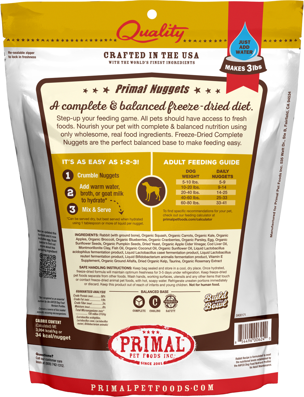 Canine Freeze Dried Nuggets (Rabbit)