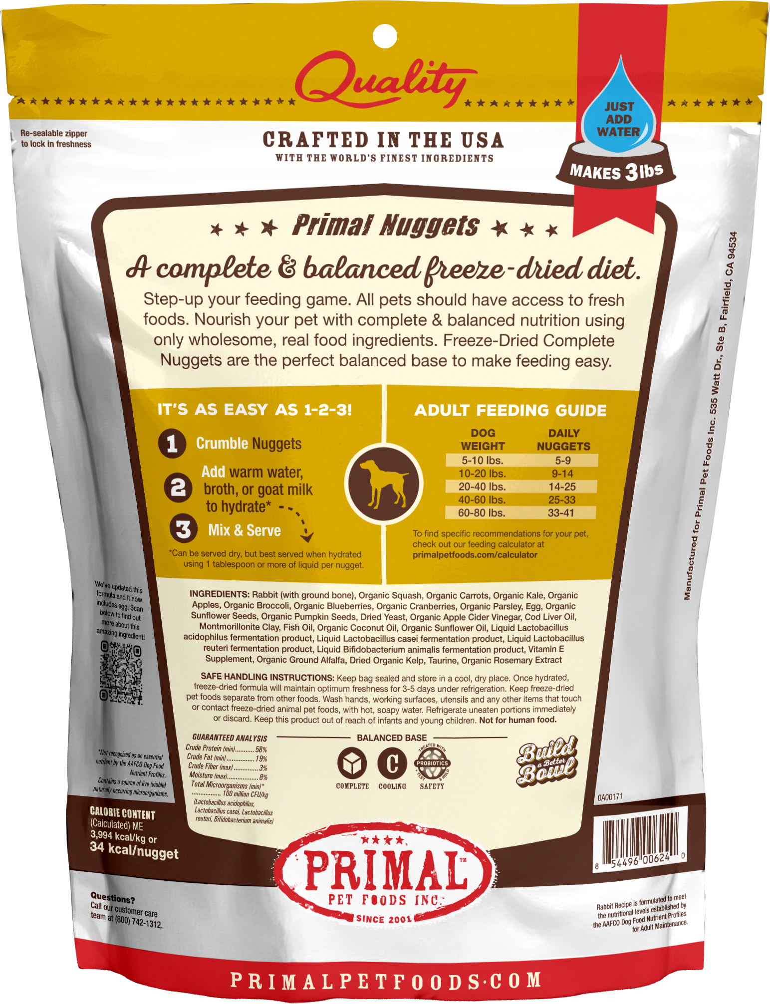 Canine Freeze Dried Nuggets (Rabbit)