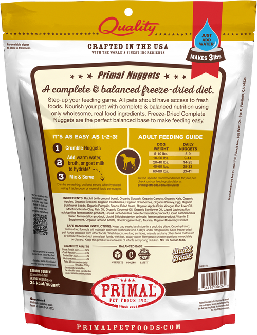 Canine Freeze Dried Nuggets (Rabbit)