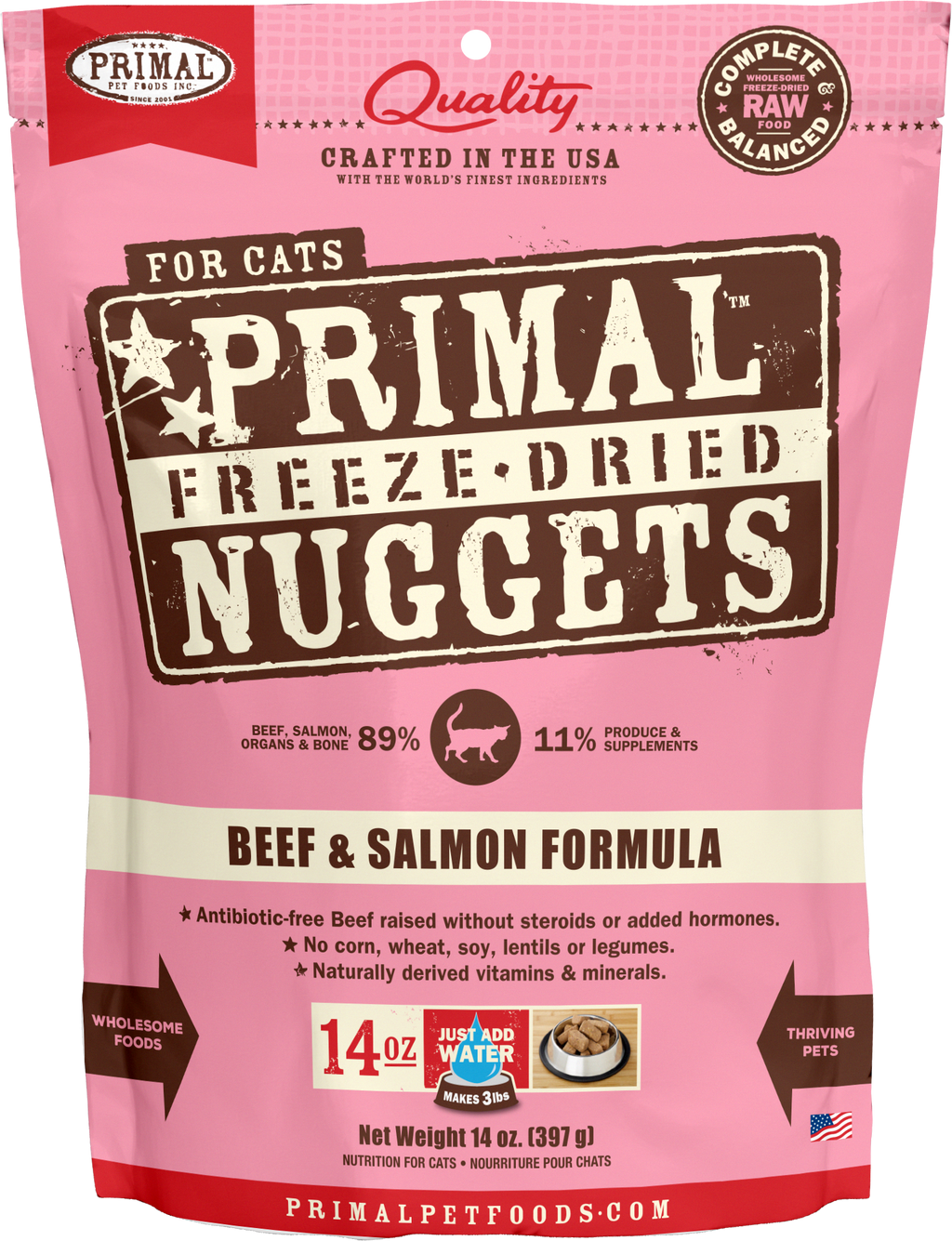 Feline Freeze Dried Nuggets (Beef & Salmon)
