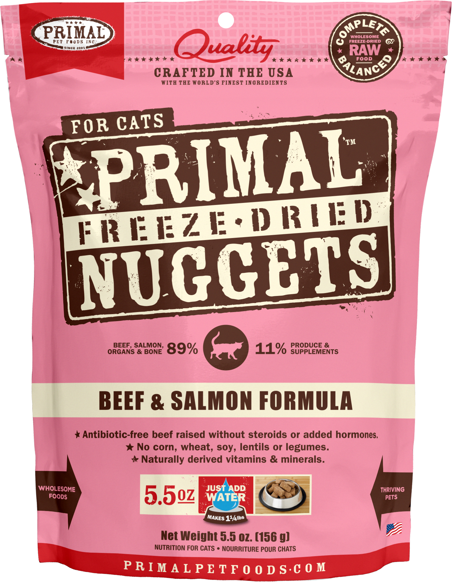 Feline Freeze Dried Nuggets (Beef & Salmon)