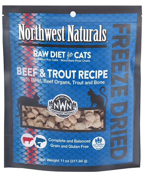 NW Naturals Freeze Dried Beef & Trout Recipe-Cat