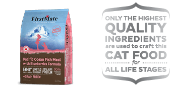 Grain Free Pacific Ocean Fish Meal with Blueberries for Cats