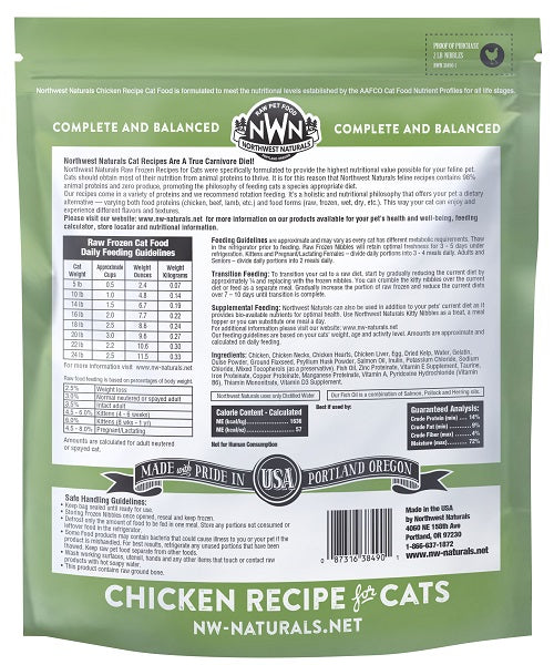 NW Naturals Raw Chicken Recipe-Cat