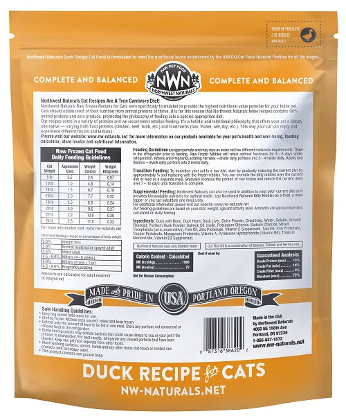 NW Naturals Raw Duck Recipe