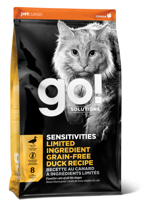 GO! SENSITIVITIES Limited Ingredient Grain Free Duck Recipe for Cats
