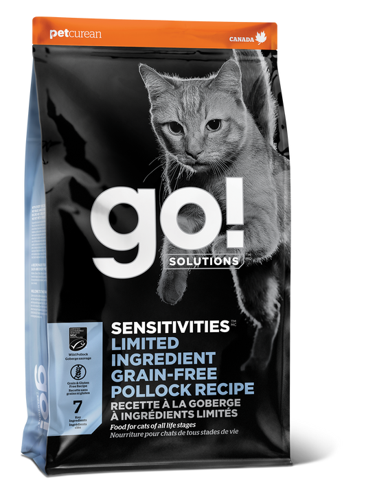 GO! SENSITIVITIES Limited Ingredient Grain Free Pollock Recipe for Cats