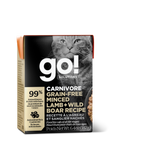 GO! CARNIVORE Grain Free Minced Lamb + Wild Boar Recipe for Cats 