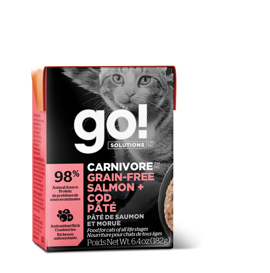 GO! CARNIVORE Grain Free Salmon + Cod Pâté for Cats