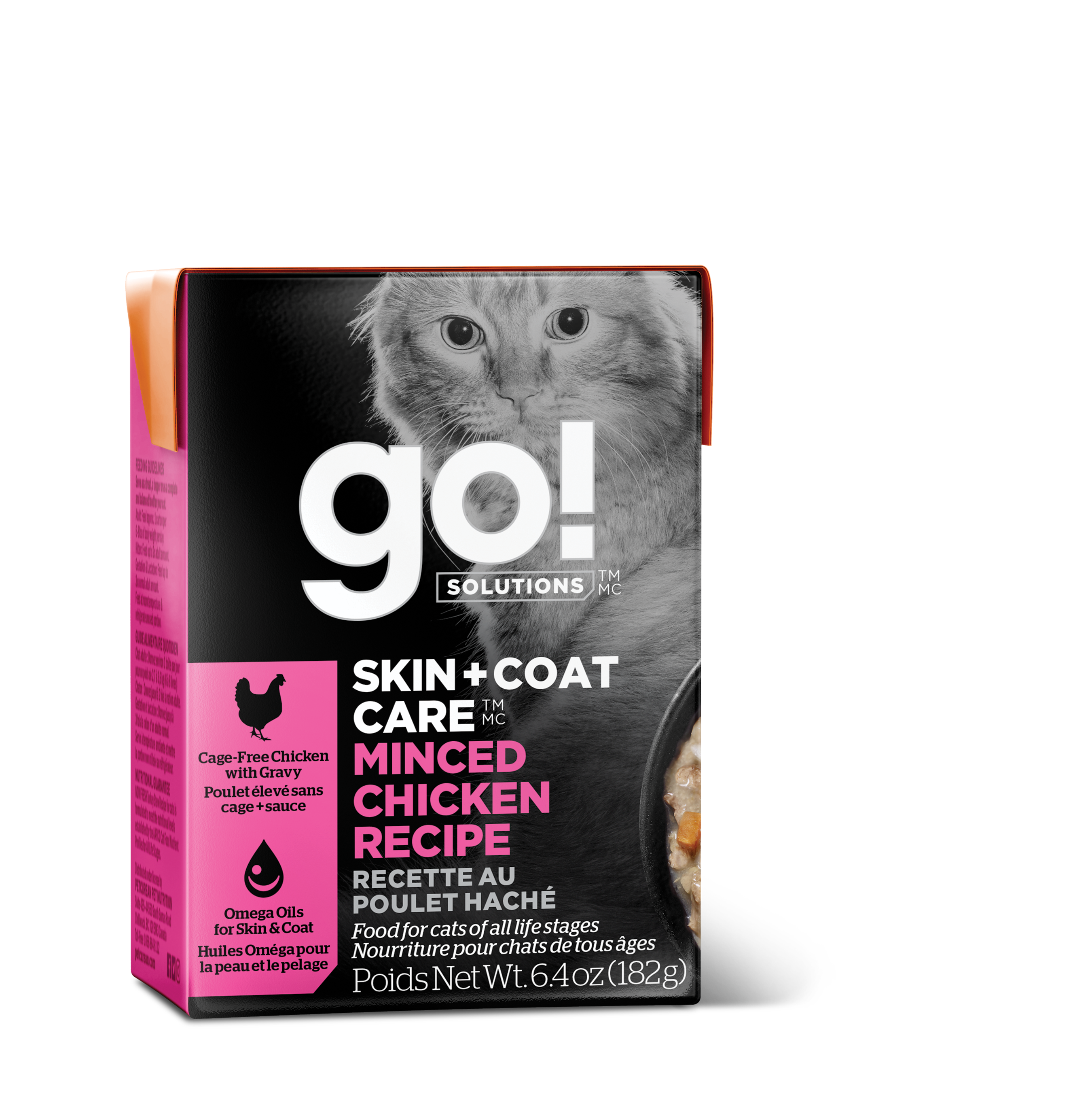 GO! SKIN + COAT CARE Minced Chicken Recipe With Grains for Cats