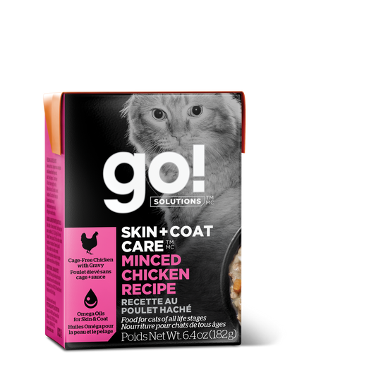 GO! SKIN + COAT CARE Minced Chicken Recipe With Grains for Cats