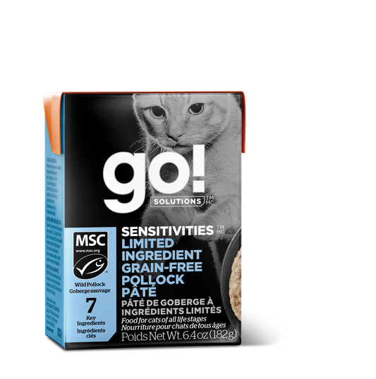 GO! SENSITIVITIES Limited Ingredient Grain Free Pollock Pâté for Cats