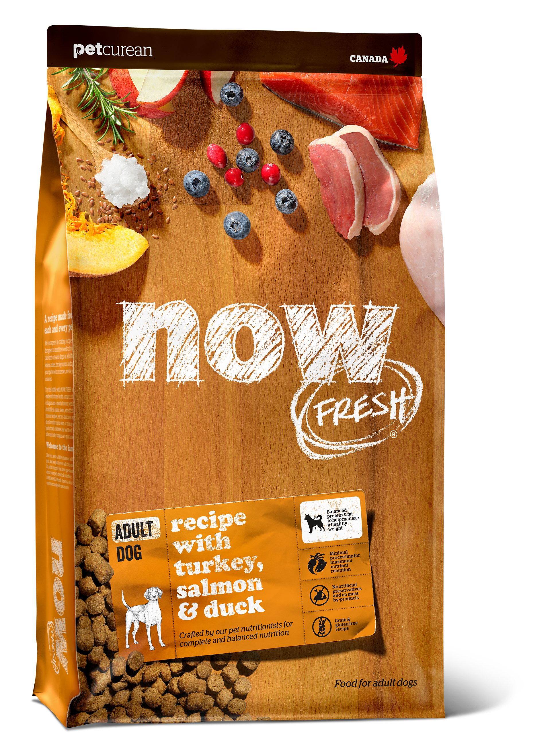 NOW FRESH Turkey, Salmon & Duck Grain Free Adult Recipe