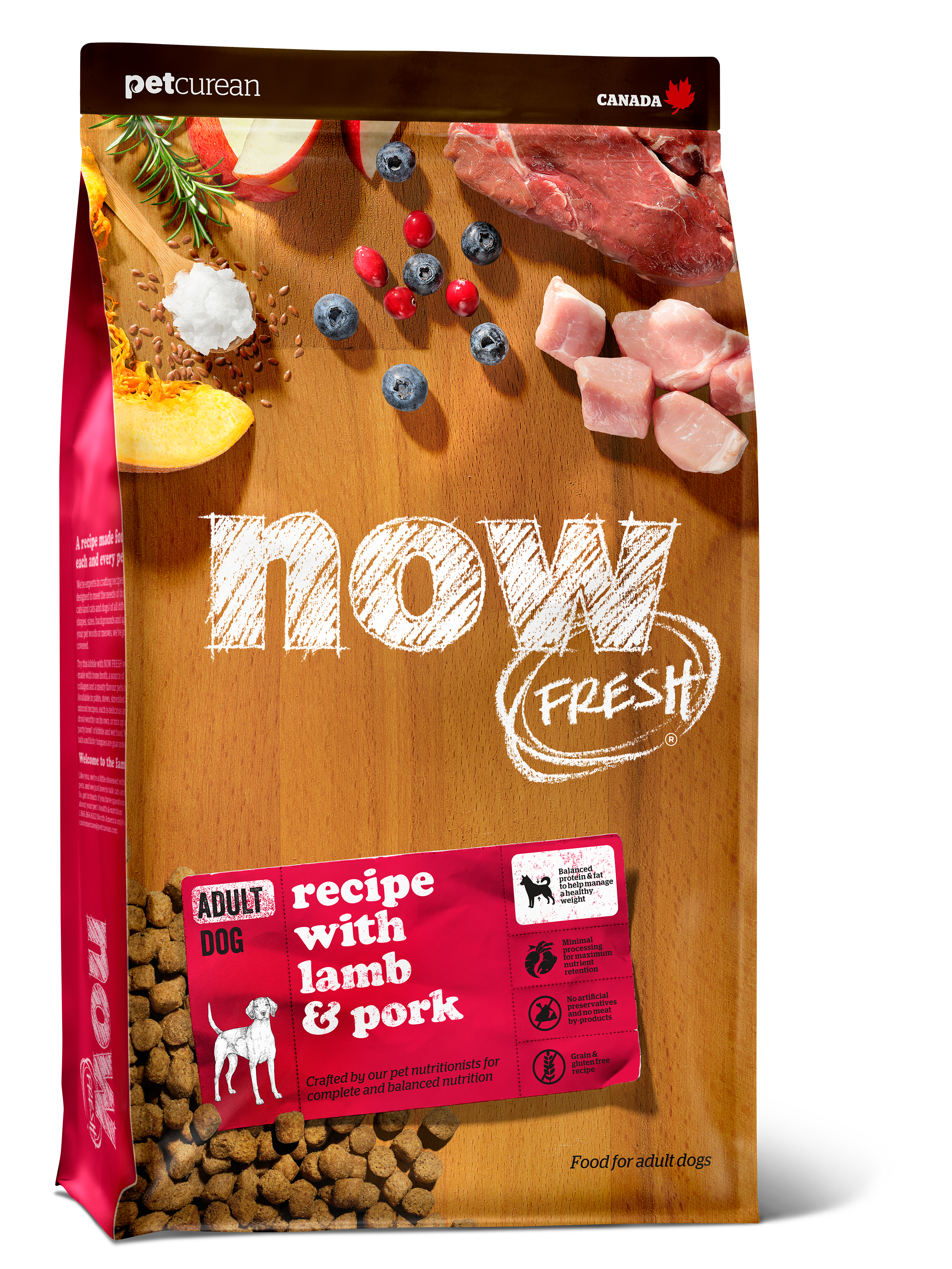 NOW FRESH Lamb & Pork Grain Free Red Meat Adult Recipe