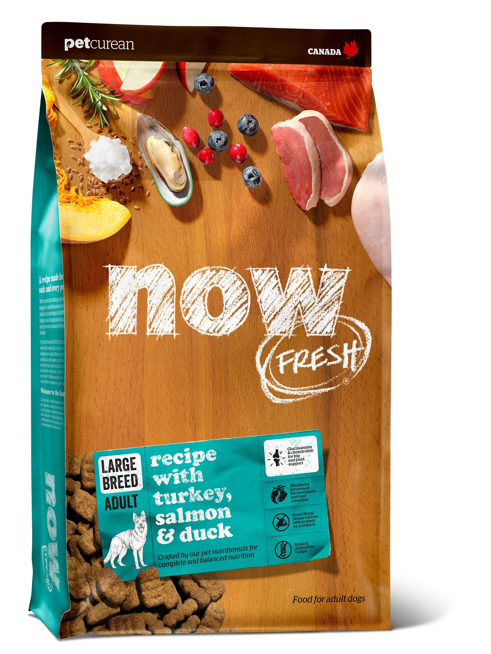NOW FRESH Turkey, Salmon & Duck Grain Free Large Breed Adult Recipe