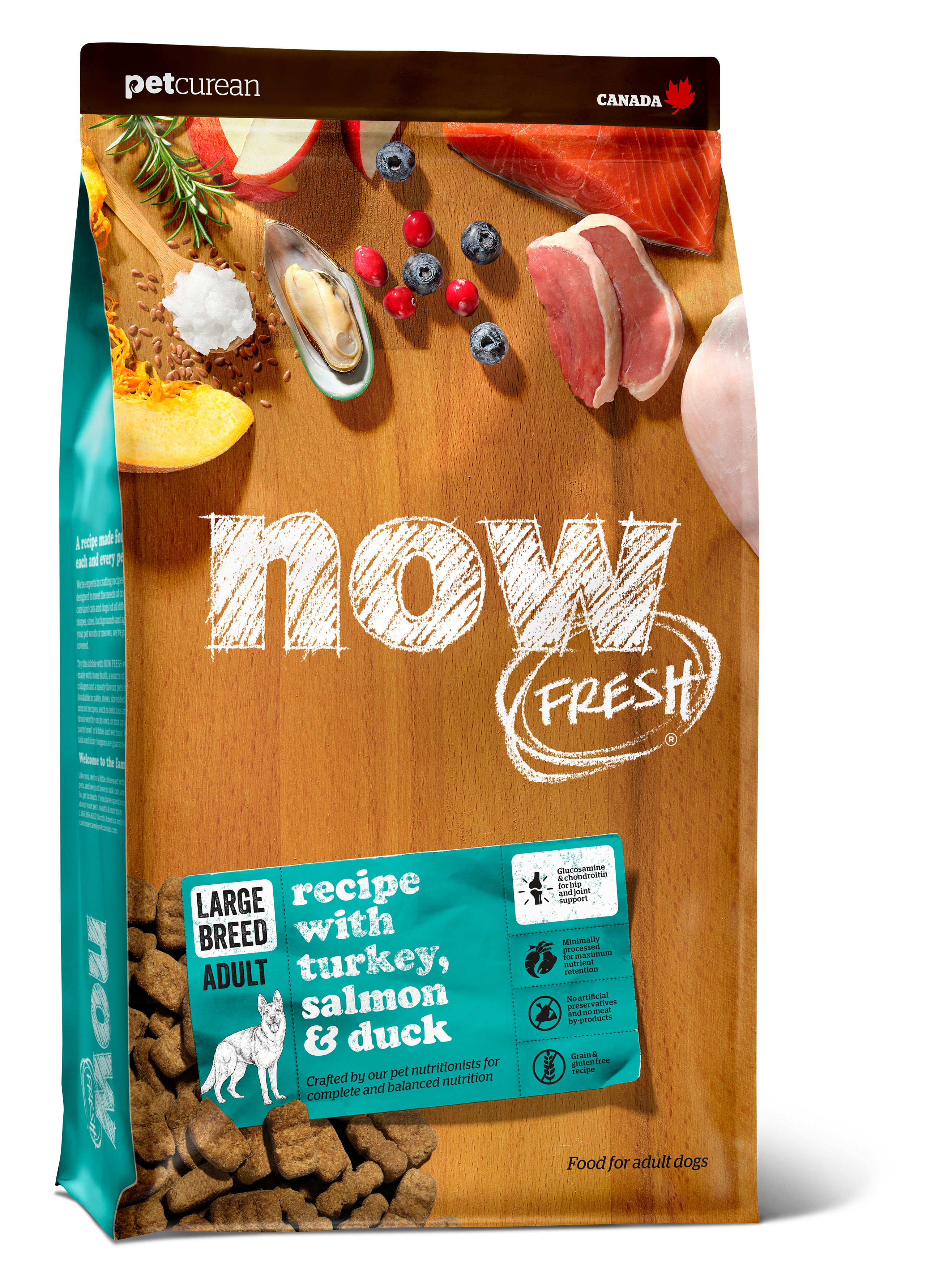 NOW FRESH Turkey, Salmon & Duck Grain Free Large Breed Adult Recipe
