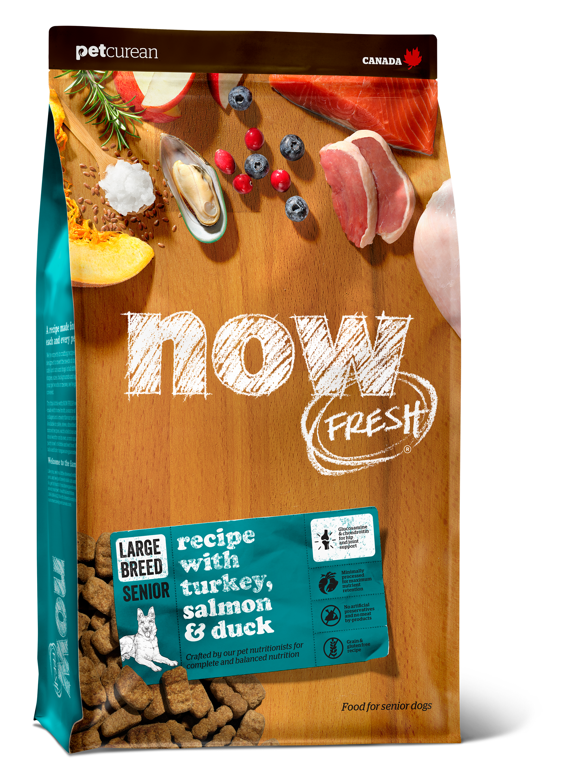 NOW FRESH Turkey, Salmon & Duck Grain Free Large Breed Senior Recipe