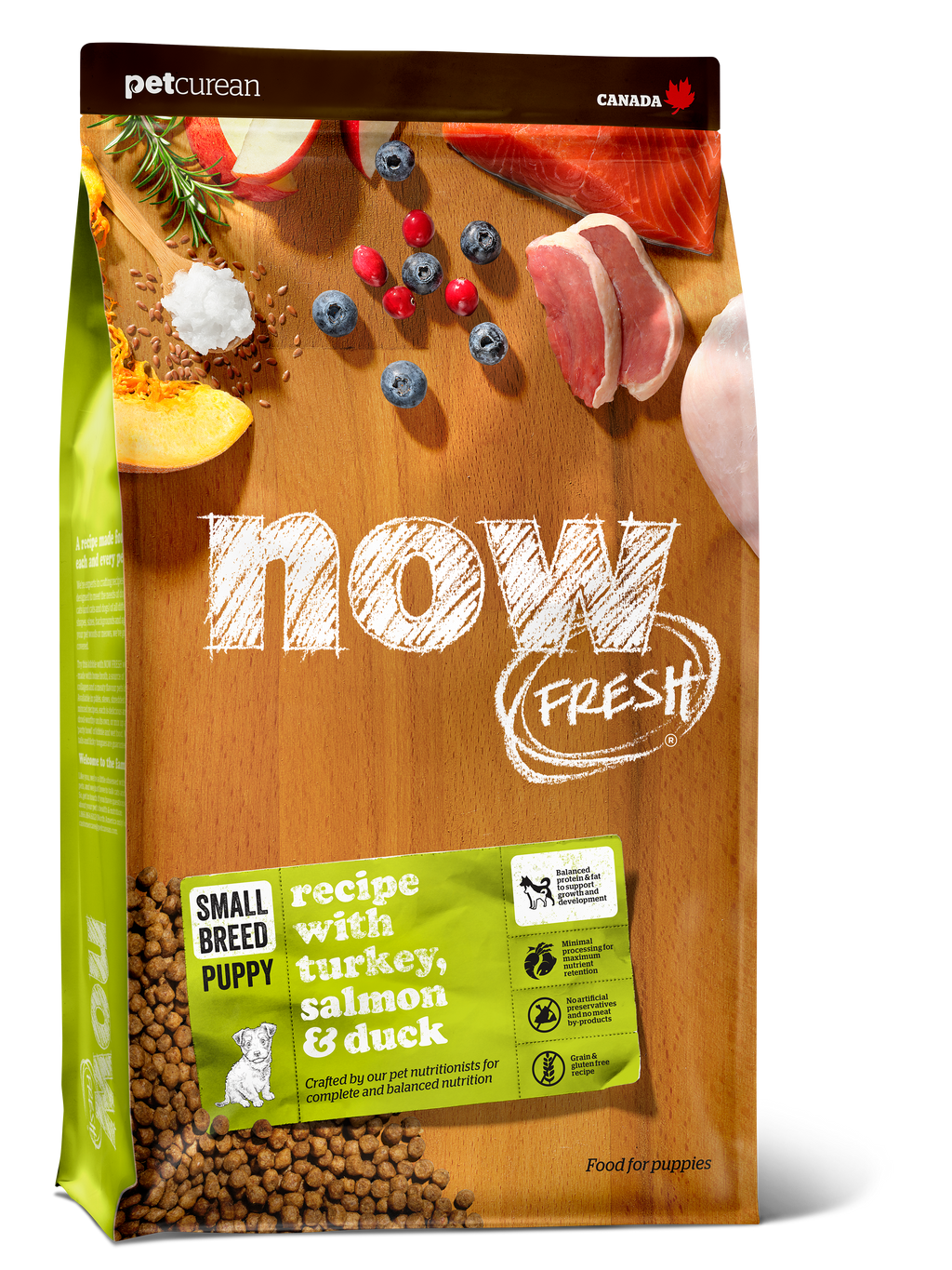 NOW FRESH Turkey, Salmon & Duck Grain Free Small Breed Puppy Recipe