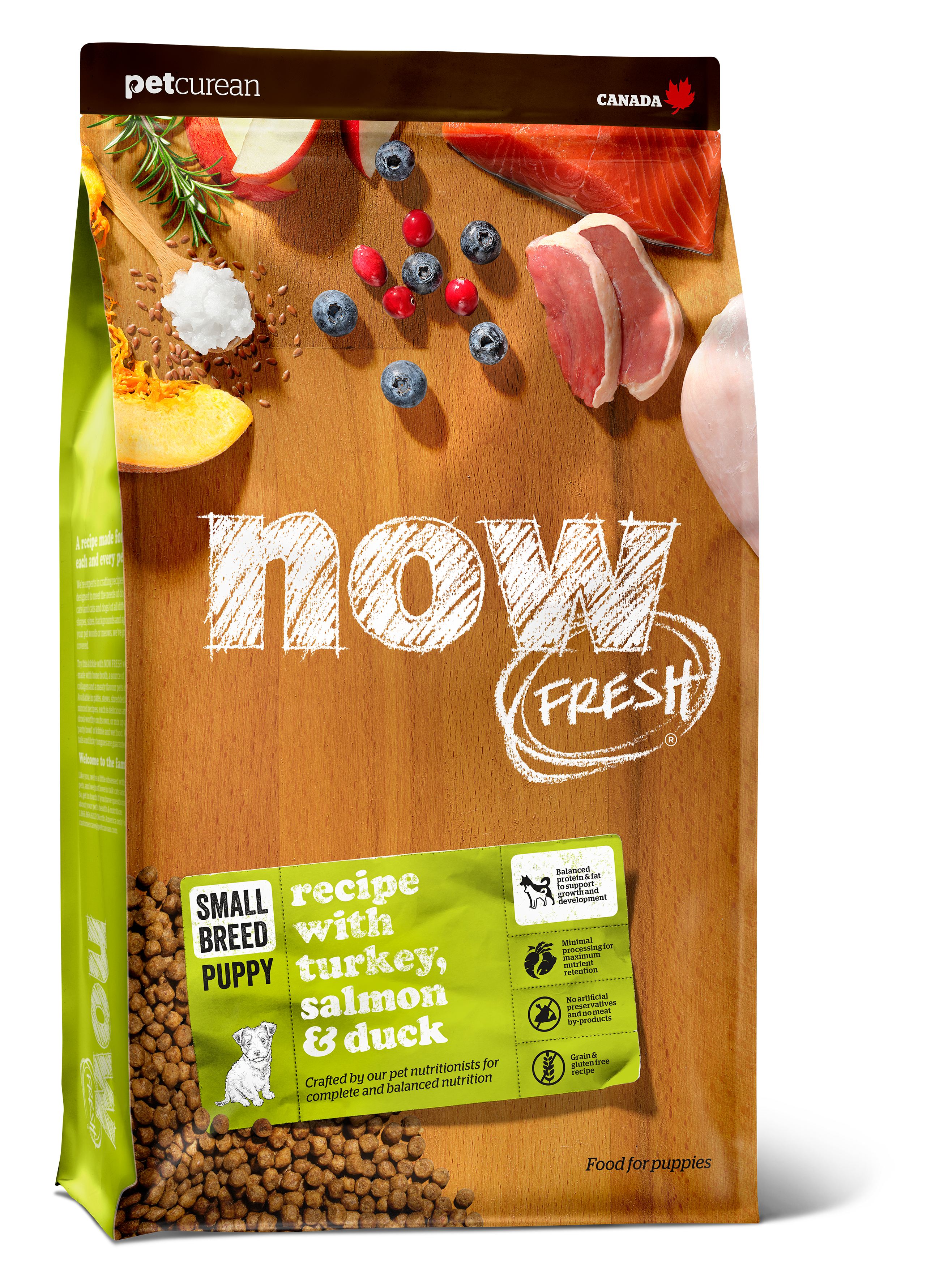 NOW FRESH Turkey, Salmon & Duck Grain Free Small Breed Puppy Recipe