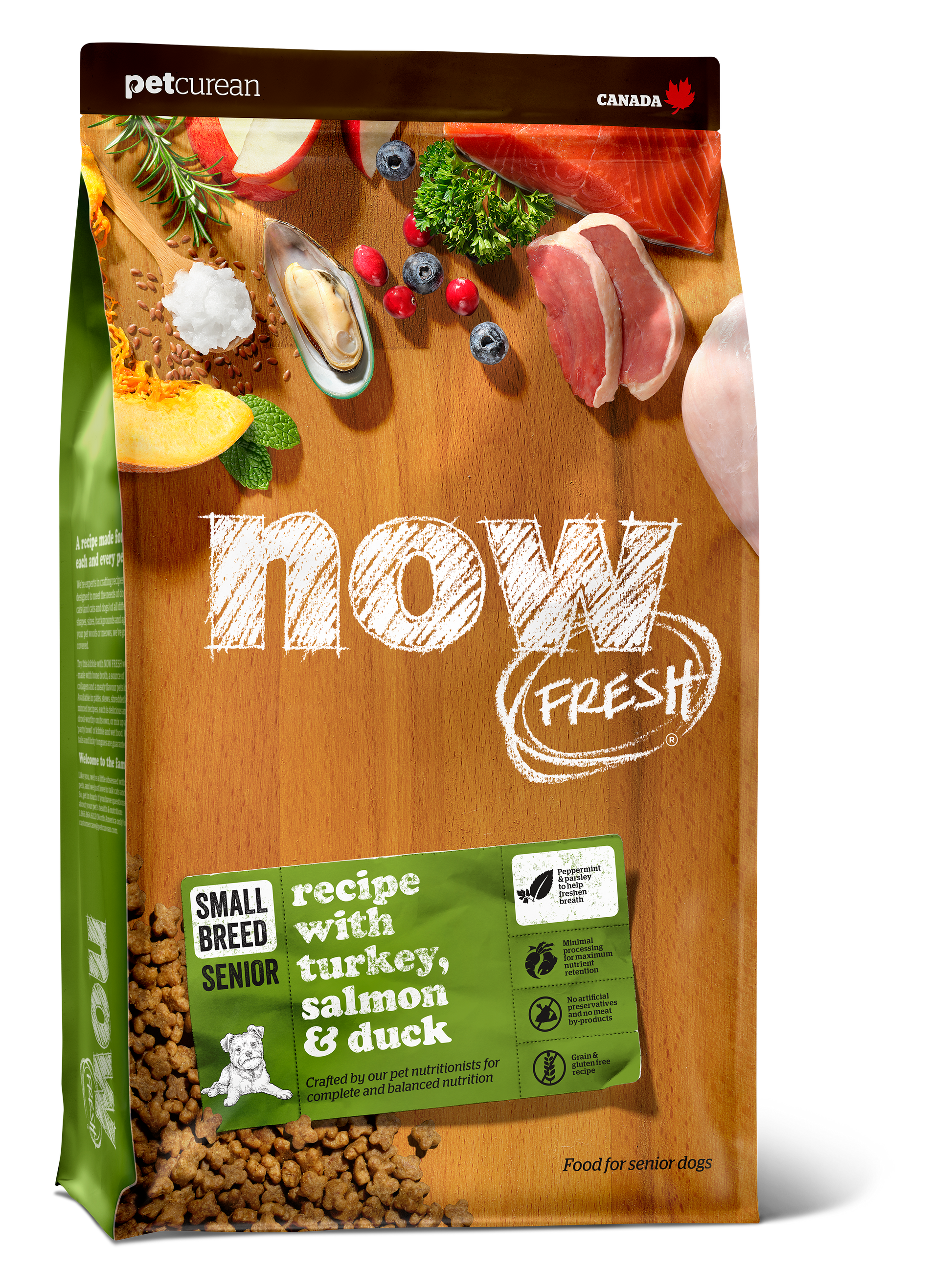 NOW FRESH Turkey, Salmon & Duck Grain Free Small Breed Senior Recipe