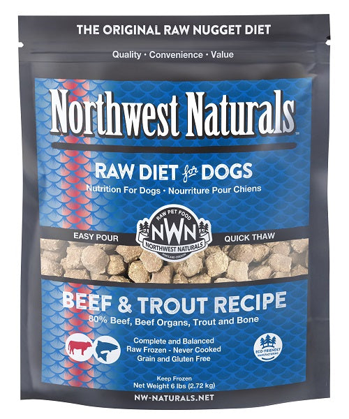 NW Naturals Raw Beef & Trout Recipe  Dog