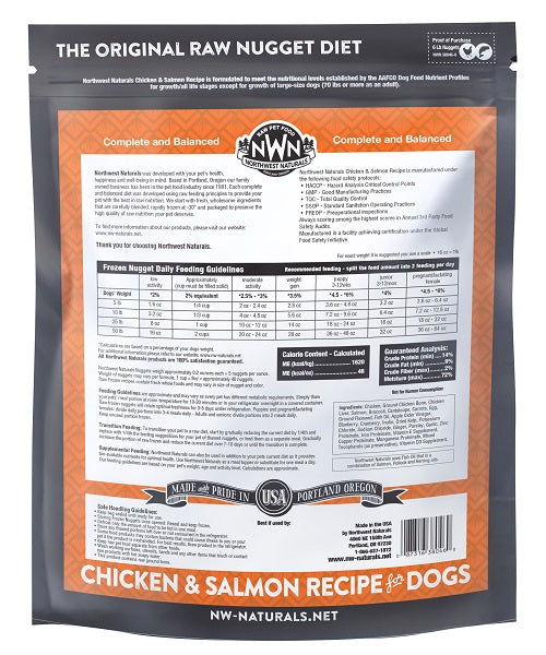 NW Naturals Raw Chicken & Salmon Recipe