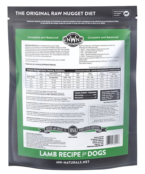NW Naturals Raw Lamb Recipe