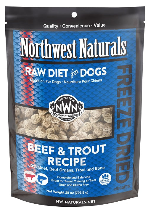 NW Naturals Freeze Dried Beef & Trout Recipe