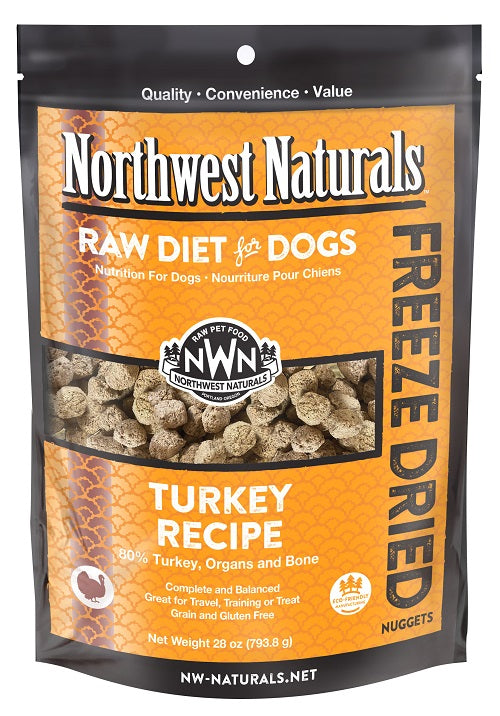 NW Naturals Freeze Dried Turkey Recipe lg Dog