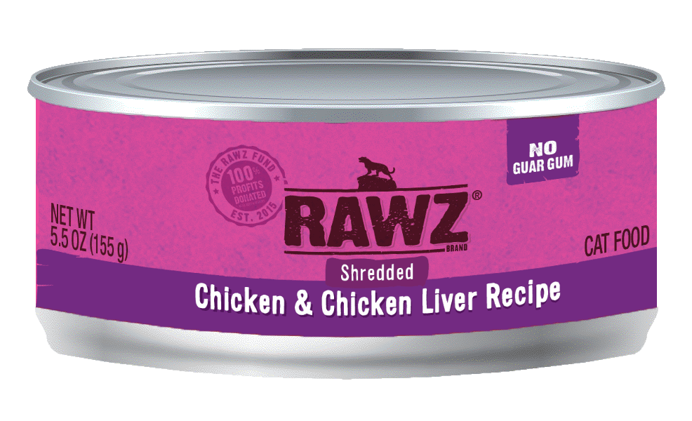Shredded Chicken & Chicken Liver Canned Cat Food