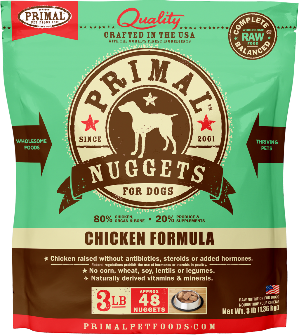 Canine Raw Frozen Nuggets (Chicken)
