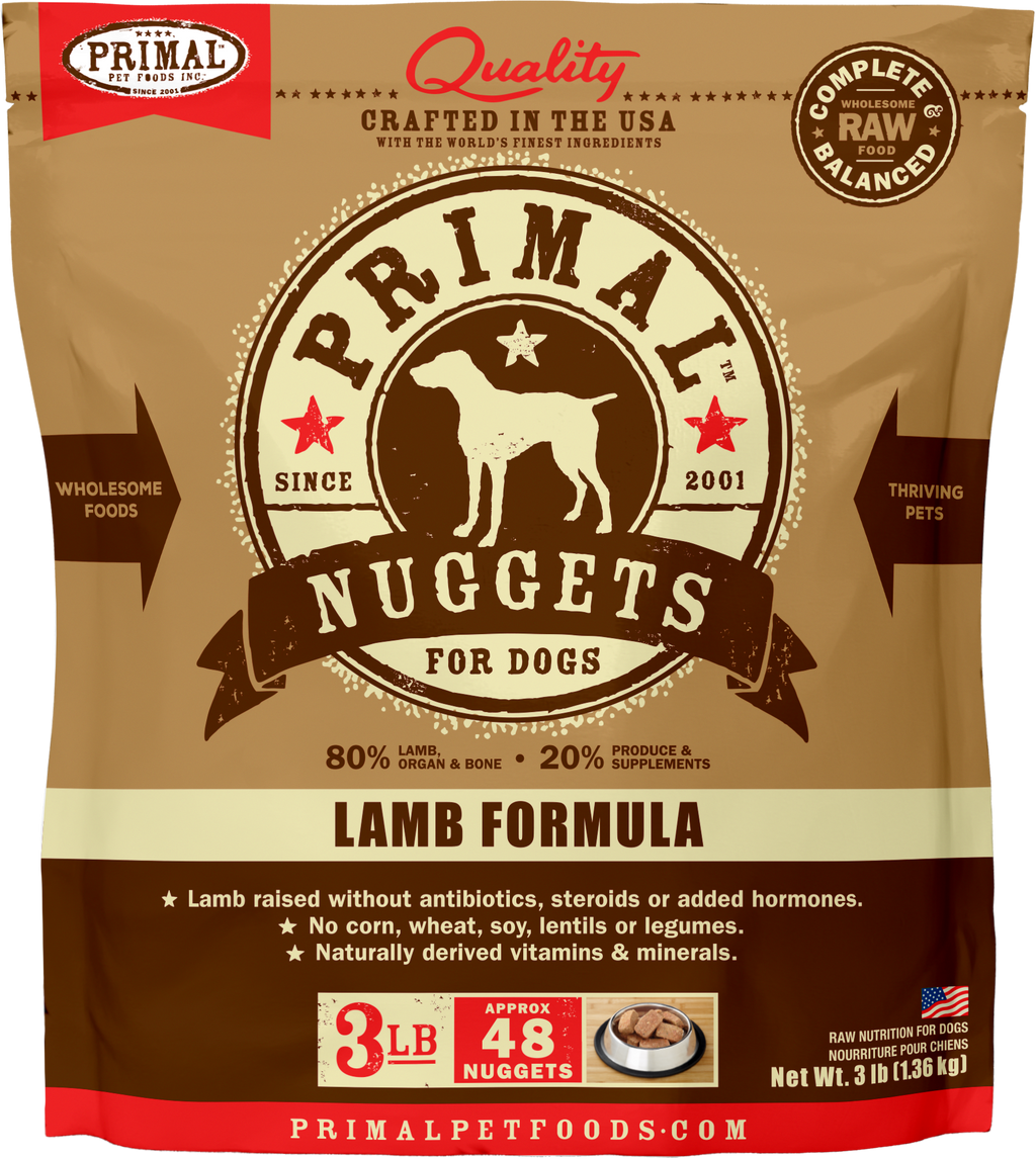 Canine Raw Frozen Nuggets (Lamb)