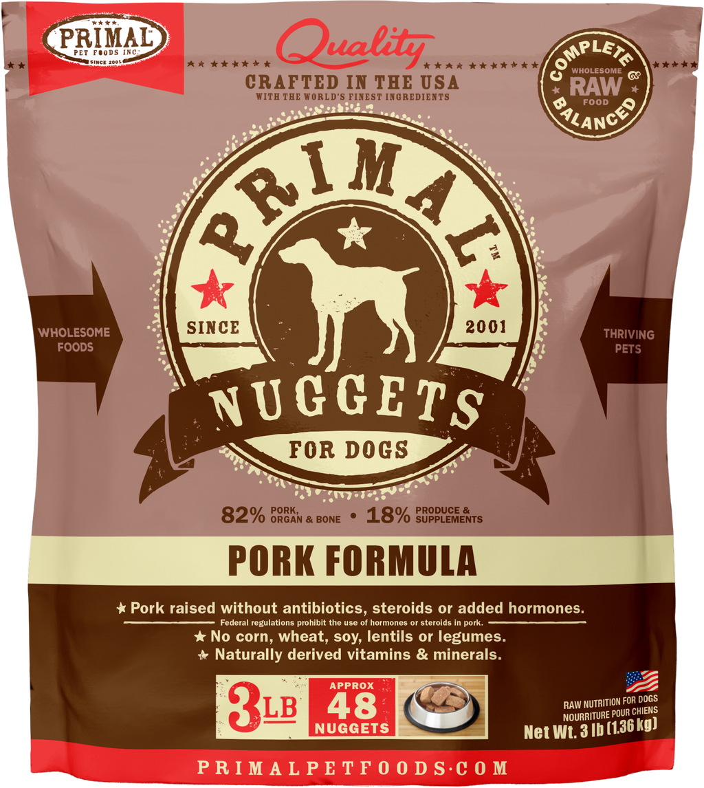 Canine Raw Frozen Nuggets (Pork)
