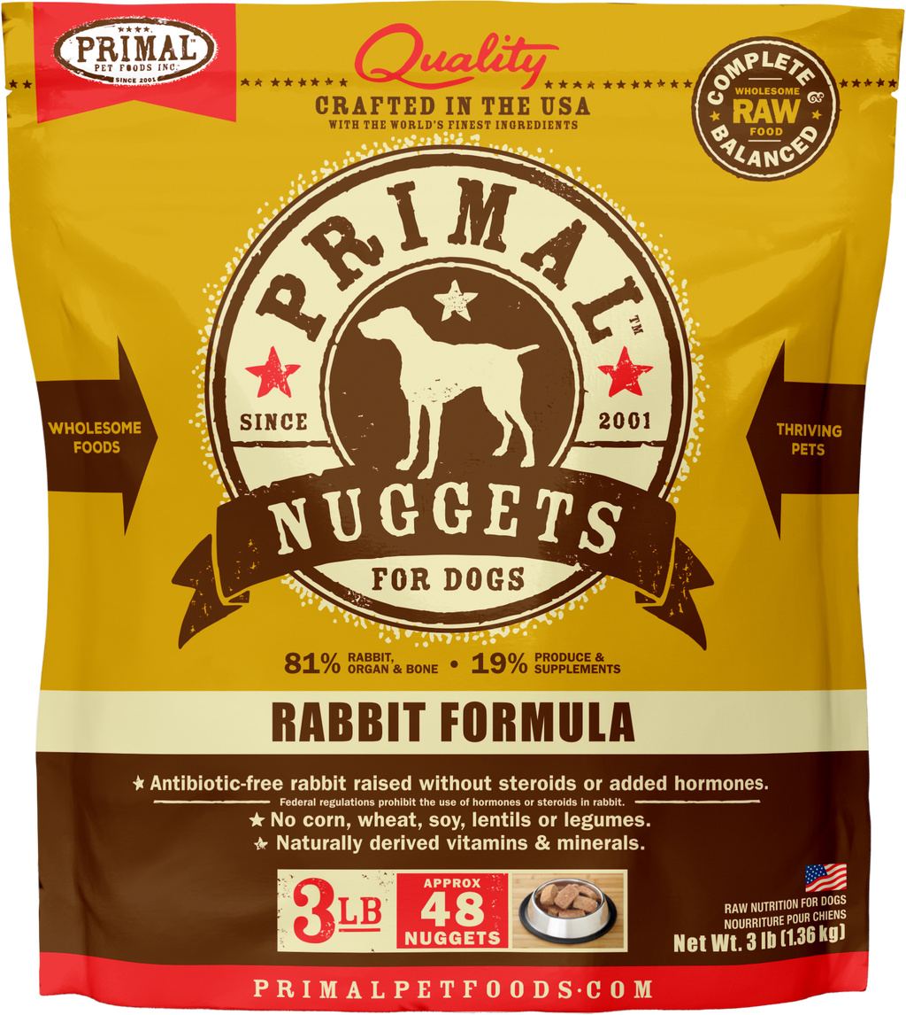 Canine Raw Frozen Nuggets (Rabbit)