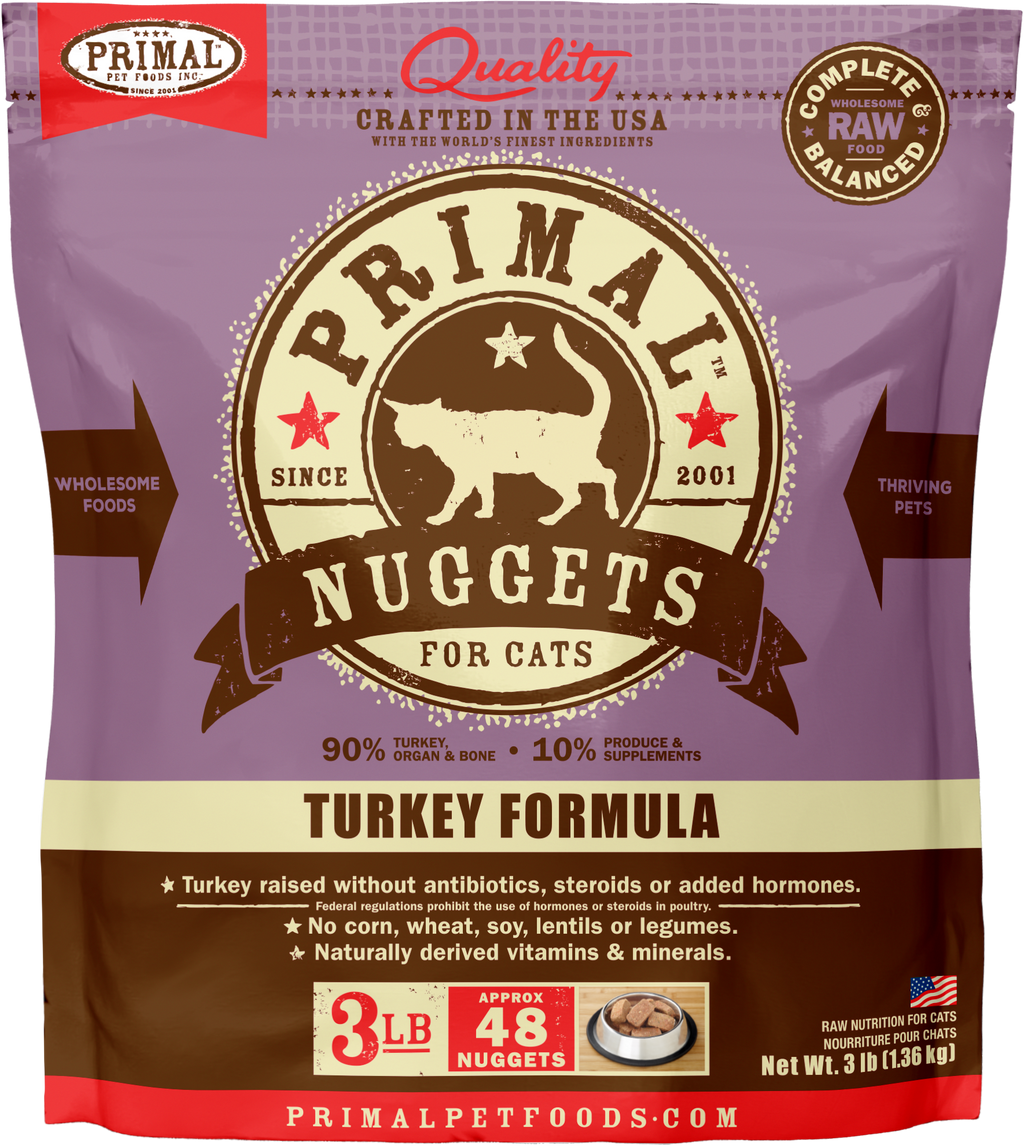 Feline Raw Frozen Nuggets (Turkey)