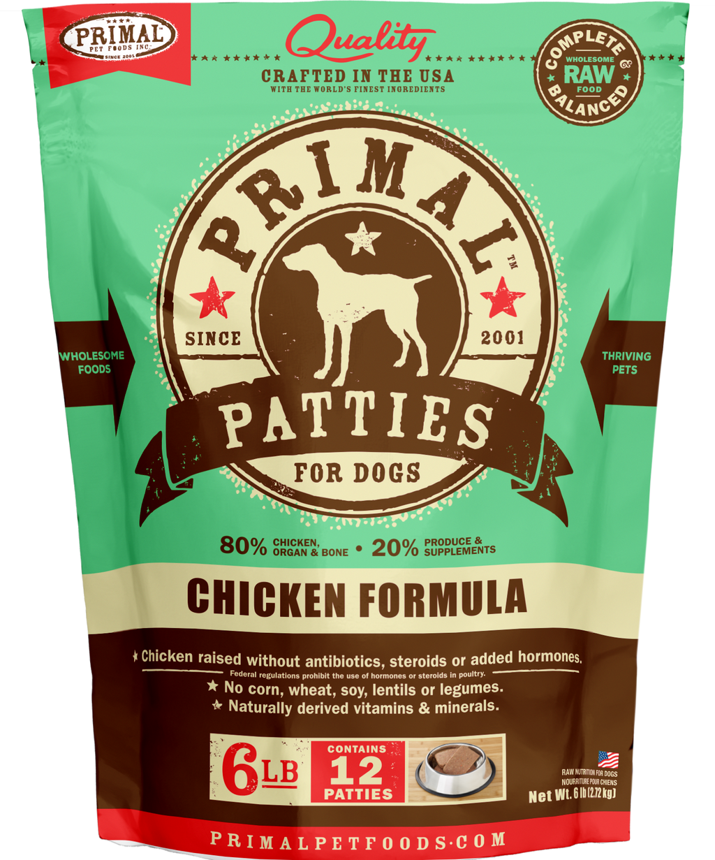 Canine Raw Frozen Patties (Chicken)