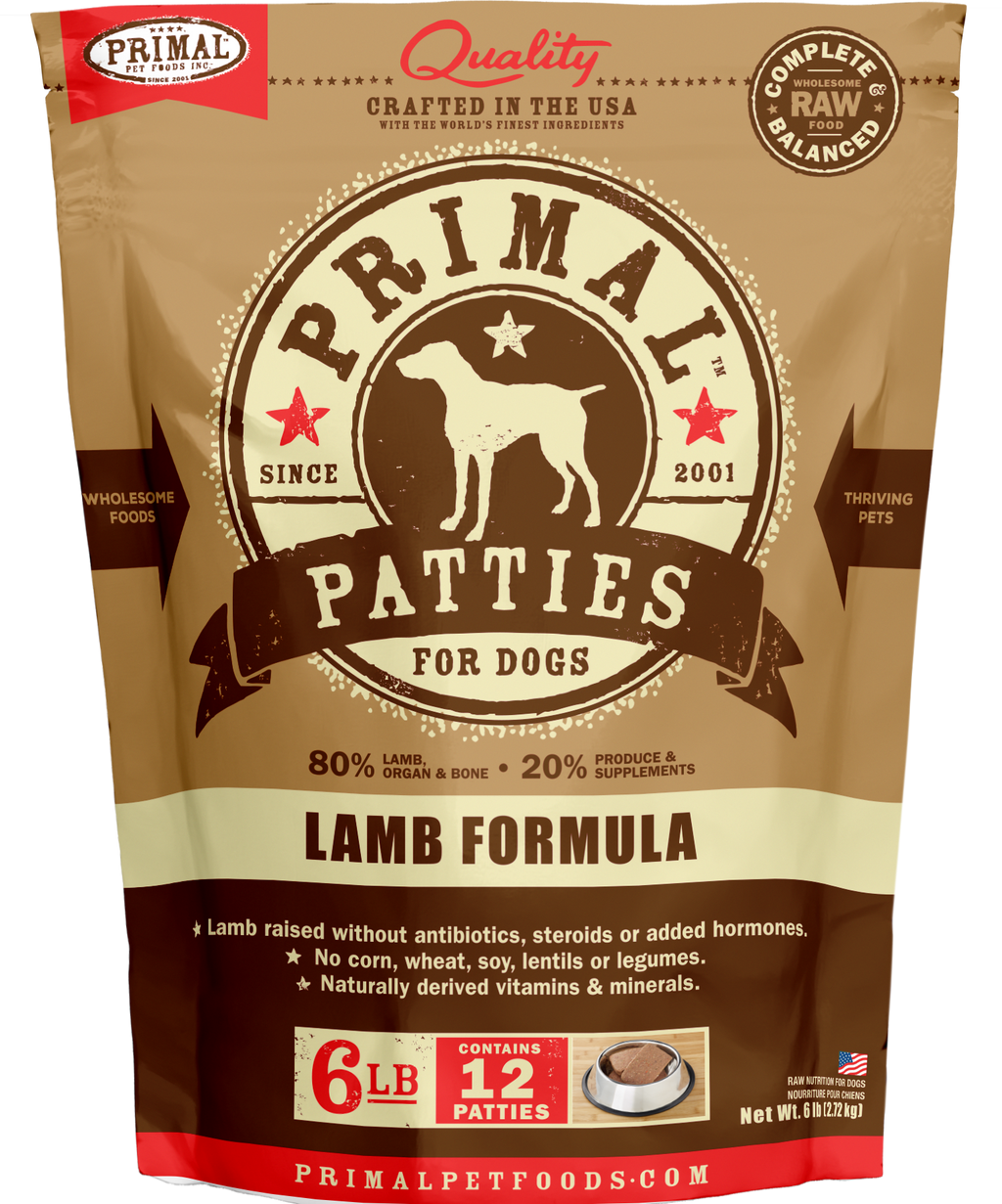 Canine Raw Frozen Patties (Lamb)