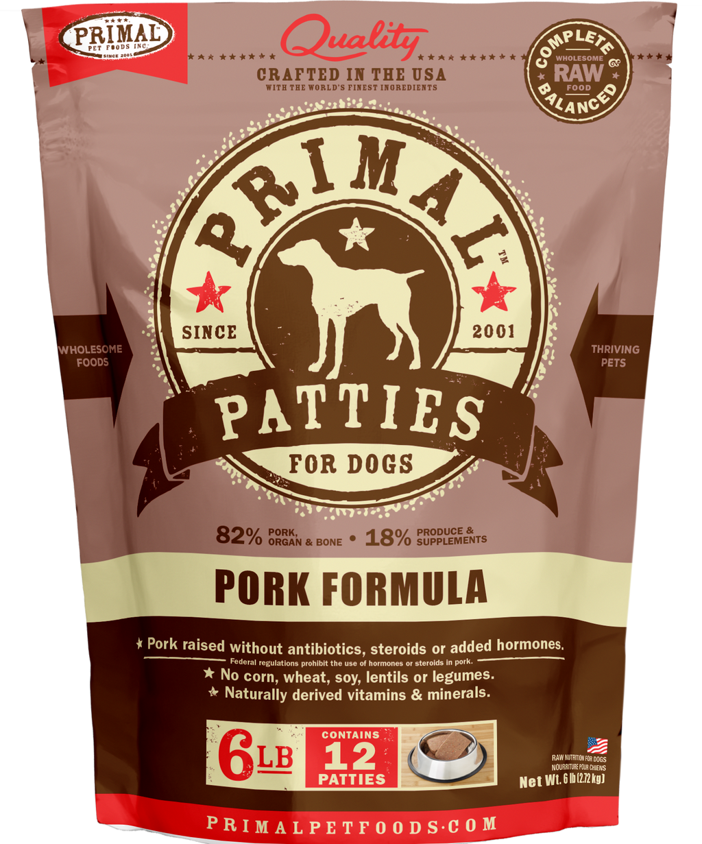 Canine Raw Frozen Patties (Pork)