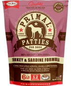 Canine Raw Frozen Patties (Turkey & Sardine)