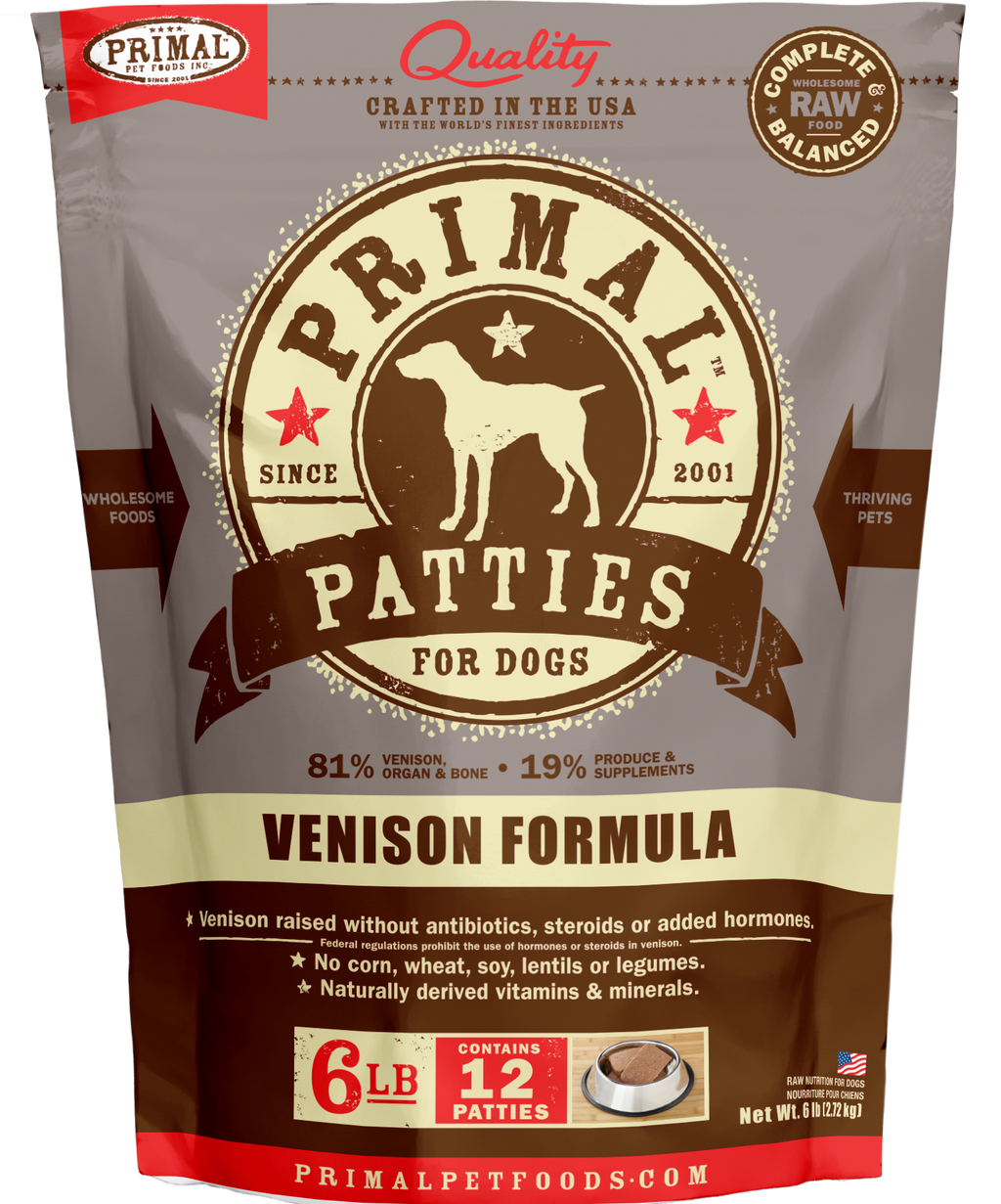 Canine Raw Frozen Patties (Venison)