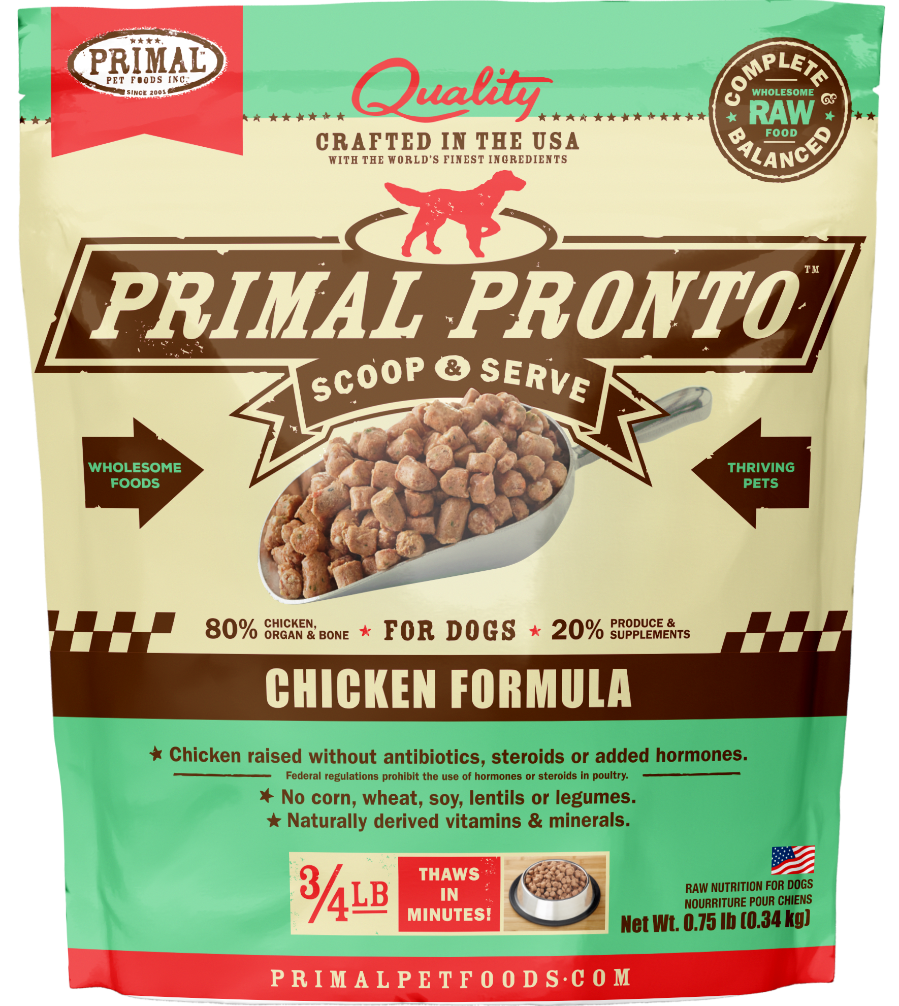 Canine Raw Frozen Pronto (Chicken)