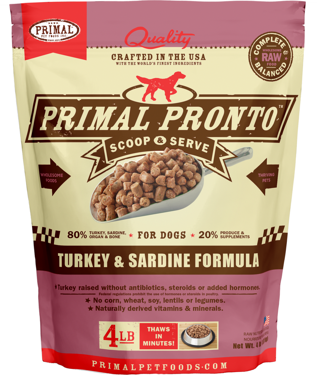 Canine Raw Frozen Pronto (Turkey & Sardine)