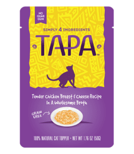 Tapa Tender Chicken Breast & Cheese Cat Food Recipe in Wholesome Broth