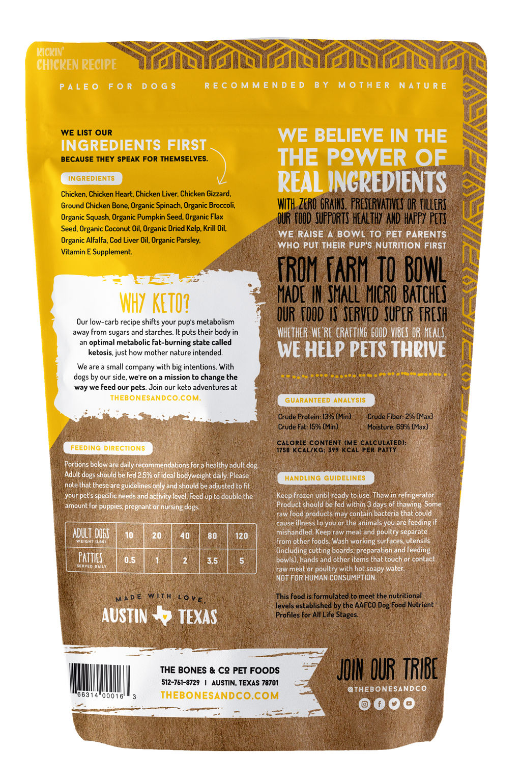 Kickin' Chicken Recipe for Dogs