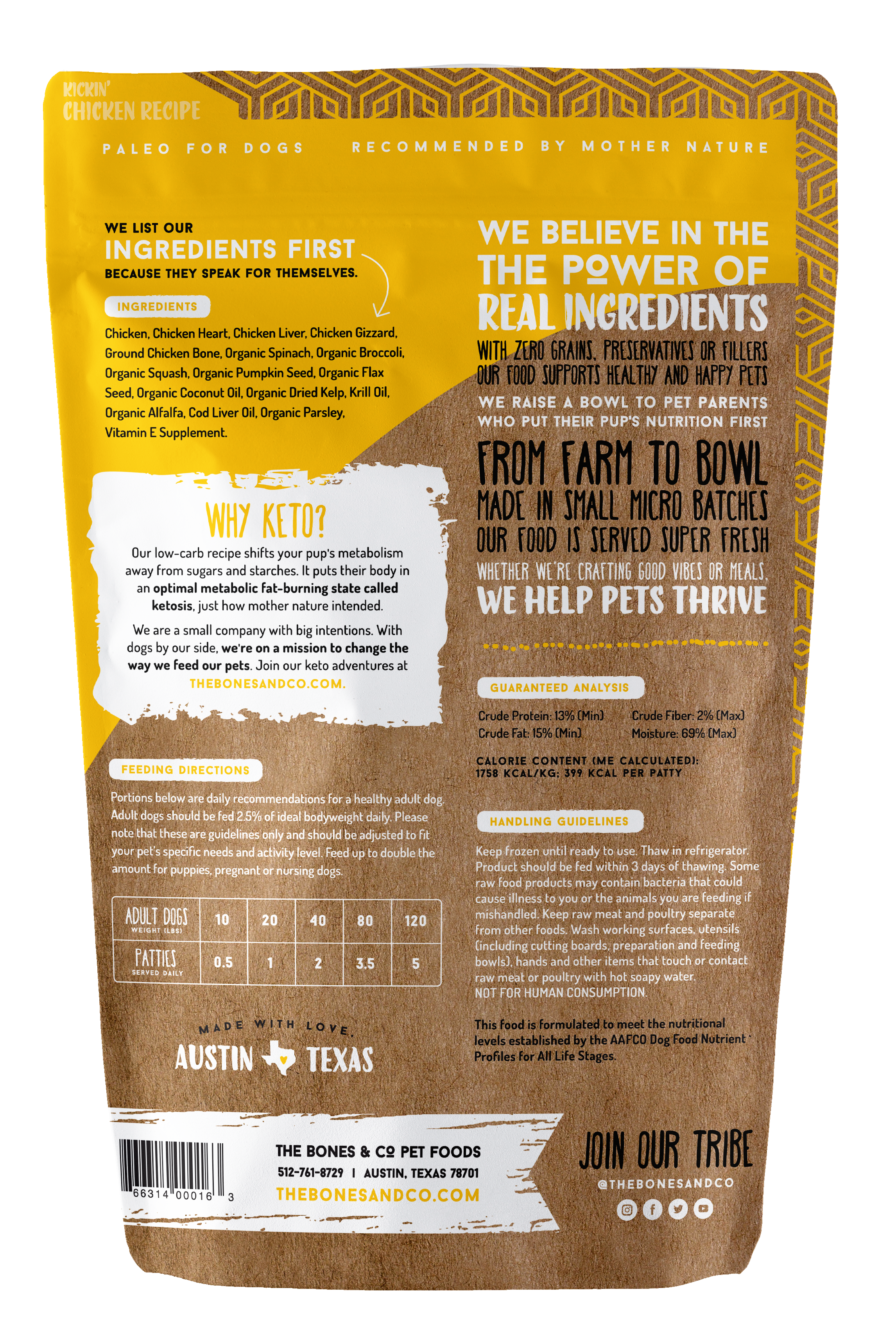 Kickin' Chicken Recipe for Dogs