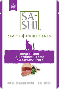 Sa-Shi Bonito Tuna & Sardines Cat Food Recipe in Savory Broth