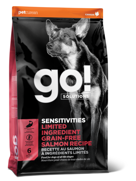 GO! SENSITIVITIES Small Bites Limited Ingredient Grain Free Salmon Recipe for Dogs