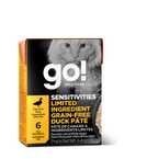 GO! SENSITIVITIES Limited Ingredient Grain Free Duck Pâté for Cats