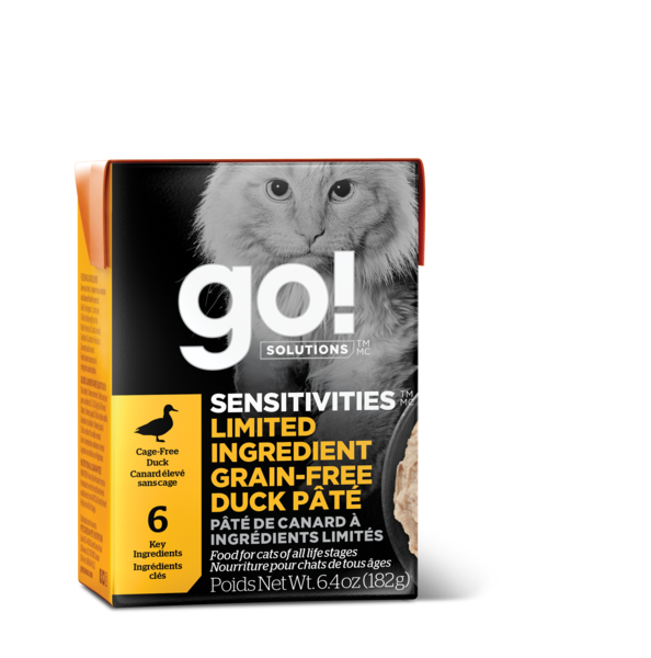 GO! SENSITIVITIES Limited Ingredient Grain Free Duck Pâté for Cats